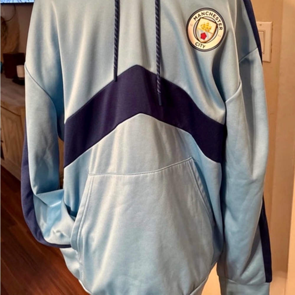 ICON Light Blue and Navy Hoodie